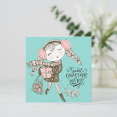スイートクリスマスウィッシュフラットカード (スタンド正面)