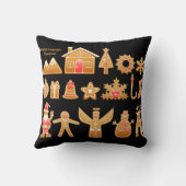 スイートクリスマスジンジャーパンデザイン クッション (裏面)