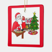 スイートクリスマスセラミックオーナメント セラミックオーナメント (左)