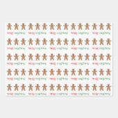 スイートクリスマストリートラッピング紙シートセット ラッピングペーパーシート (正面)