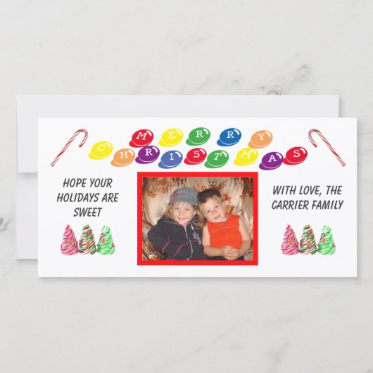 スイートクリスマスフォトカード シーズンカード (正面)