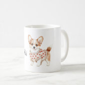 スイートクリームの犬の愛 コーヒーマグカップ (正面右)
