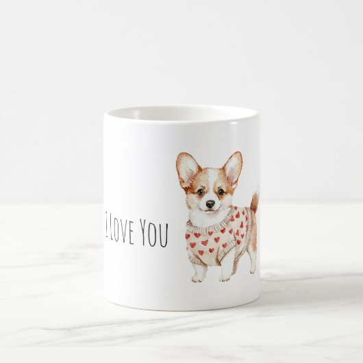 スイートクリームの犬の愛 コーヒーマグカップ (中央)