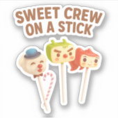 スイートクルー:キャラクターケーキポップス シール (正面)