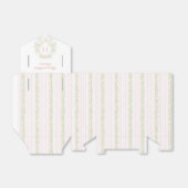 スイートクレスト付き/赤面ピンク弓 | ウェディング フェイバーボックス (折り畳みなし)