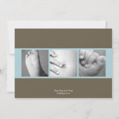 スイートグリーティングベビーの写真出産案内 案内状 (裏面)