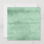 スイートグリーンリーフローラバプテスマ招待状 招待状 (裏面)