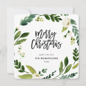 スイートグリーンリーフローラリース写真 シーズンカード (正面)