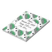 スイートグリーンレトロ車ベビーシャワーギフト ノートパッド (回転)