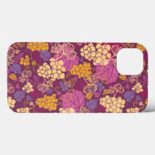 スイートグレープつる植物パターン背景 Case-Mate iPhoneケース (裏面 (横))