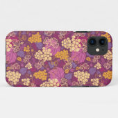 スイートグレープつる植物パターン背景 Case-Mate iPhoneケース (裏面(横))