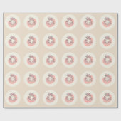 スイートケーキベーカリーのロゴ ラッピングペーパー (フラット)