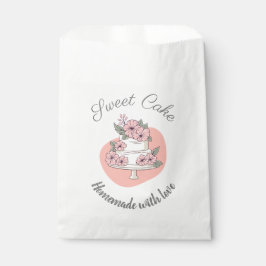 スイートケーキベーカリーロゴペーパーバッグ フェイバーバッグ