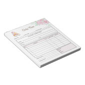 スイートケーキベーカリー注文書領収書 ノートパッド (アングル)