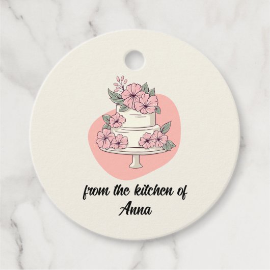 スイートケーキメッセージカード フェイバータグ (正面)