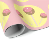 スイートケーキヴァレンティポップ・アートのンピンクラッピング紙 ラッピングペーパー (ロールコーナー)