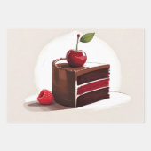 スイートケーキ ラッピングペーパーシート (正面)