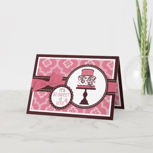 スイートケーキTYカード サンキューカード (正面)