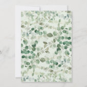 スイートコアラベアーガールズベビーシャワー招待状 招待状 (裏面)