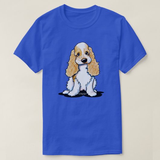 スイートコッカースパニエル犬 Tシャツ (デザイン正面)