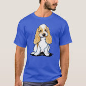 スイートコッカースパニエル犬 Tシャツ (正面)