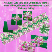 スイートコージーコテージピンクとパープルクリスマス アクセントクッション