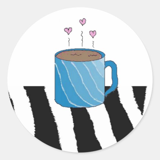 スイートコーヒー ラウンドシール (正面)