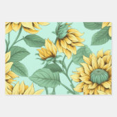 スイートサニーヒマワララッピング紙 ラッピングペーパーシート (正面3)