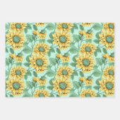 スイートサニーヒマワララッピング紙 ラッピングペーパーシート (正面)