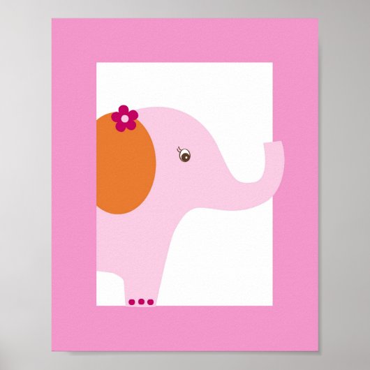 スイートサファリジャングルアニマル子供部屋ウォールアートプリント ポスター (正面)