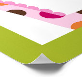 スイートサファリジャングルアニマル子供部屋ウォールアートプリント ポスター (角)