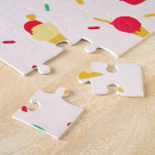 スイートサマーおもしろいレインボーアイスクリームスプリンクル ジグソーパズル (側面)