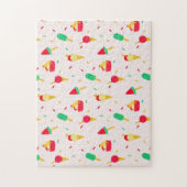 スイートサマーおもしろいレインボーアイスクリームスプリンクル ジグソーパズル (縦)