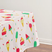 スイートサマーおもしろいレインボーアイスクリームスプリンクル テーブルクロス (インサイチュ)