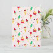 スイートサマーおもしろいレインボーアイスクリームスプリンクル 案内状 (スタンド正面)