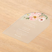 スイートサマーガーデンアクリル結婚式招待状 アクリル招待状 (レイダウン)