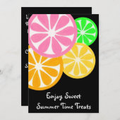 スイートサマータイムトリーツパーティー招待状 招待状 (正面/裏面)