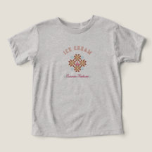 スイートサマーバイブ – かわいいアイスクリームロゴTシャツ