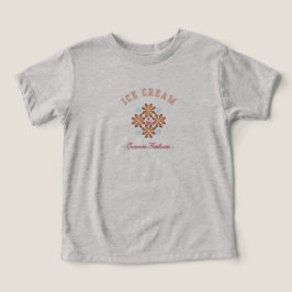 スイートサマーバイブ – かわいいアイスクリームロゴTシャツ