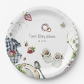 スイートサマーピクニック |ベビーシャワー紙プレート ペーパープレート (正面)