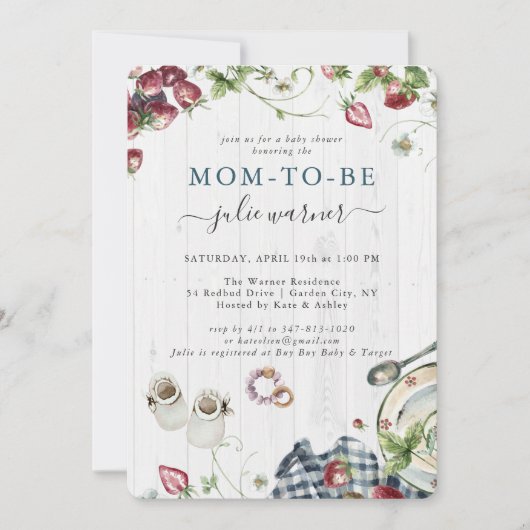 スイートサマーピクニック |赤ちゃんシャワー (正面)