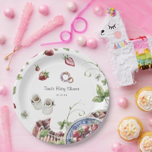 スイートサマーピクニック |赤ちゃんシャワー ペーパープレート (パーティー)