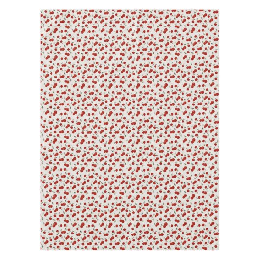 スイートサマーレッドさくらんぼガーデン テーブルクロス (正面)