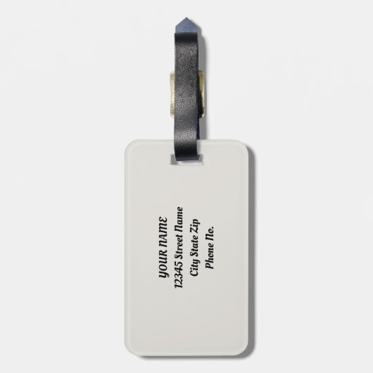 スイートサマーレッドさくらんぼガーデン ラゲッジタグ (裏面縦)