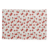 スイートサマーレッドさくらんぼガーデン 枕カバー (裏面)