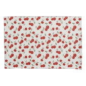 スイートサマーレッドさくらんぼガーデン 枕カバー (正面)