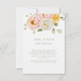 スイートサマー庭園の結婚式詳細囲い 招待状