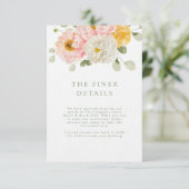 スイートサマー庭園の結婚式詳細囲い 招待状 (スタンド正面)