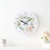 スイートサマー ローズ ガーランド 60周年 / 75周年 ラージ壁時計 (ホーム)