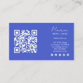 スイートサンシャインレインボーホソーシャルアイコエレガントンQR 名刺 (裏面)